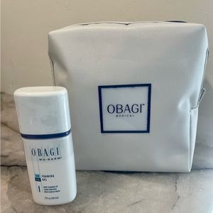 Obagi Travel size foaming gel 2 fl. oz with Obagi makeup bag